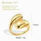 Gold Rings Chunky Gold Ring Gold Teardrop Ring For Women Open Adjustable Gold Rings Wedding Ring Gold Finger Ring Anxiety Ring Gold Band Rings Minimalist Jewelry For Women And Man