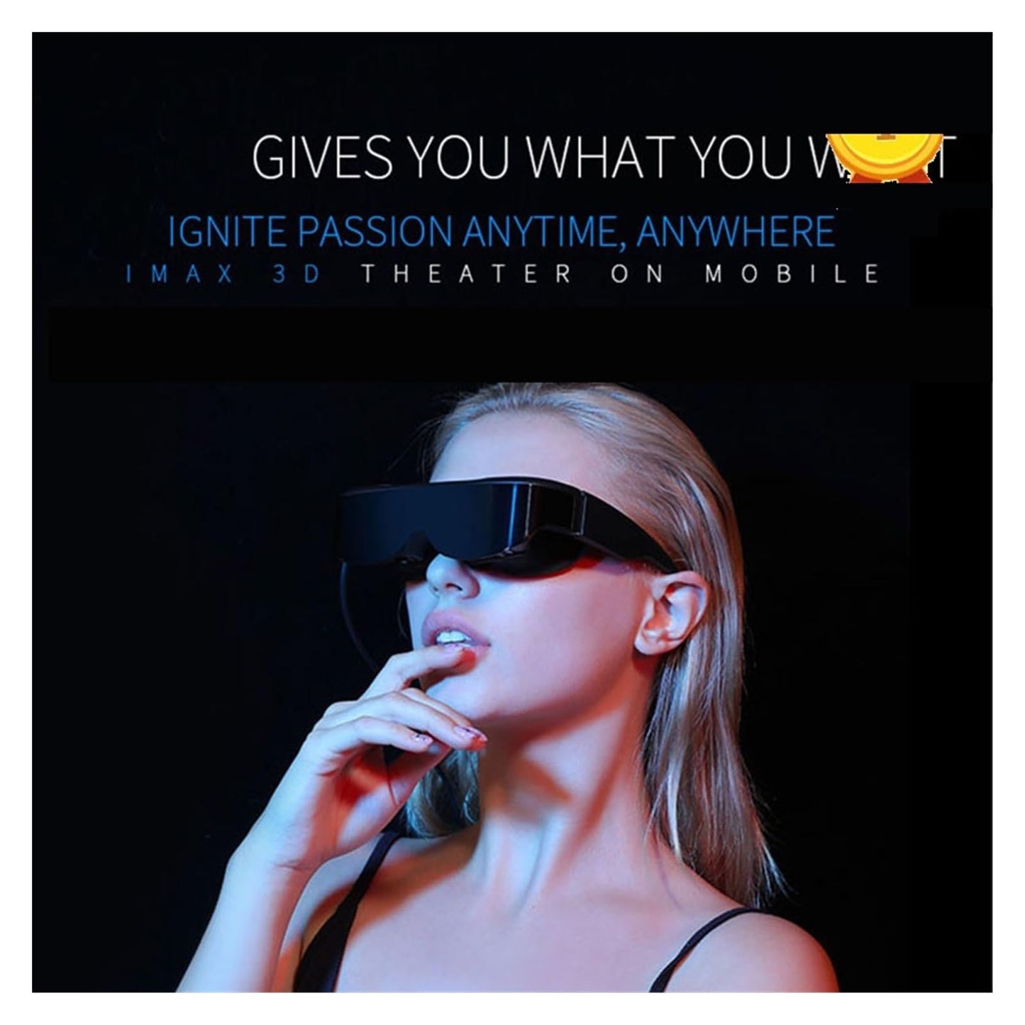 SilteD Virtual Wide Screen Video Glasses Eye Glasses,3D Vr Smartglasses, Smart Android Glasses