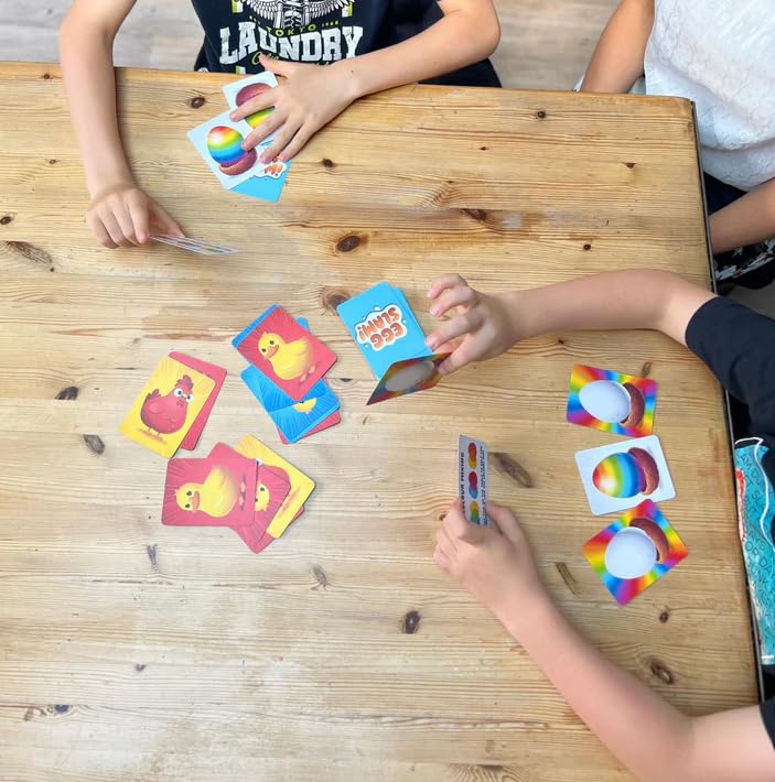 Egg Slam Card Game | Fast Fun Family Card Game Suitable for All Ages | 2 Players + | 10 Min Play | See Who Can Mix Colours The Fastest!