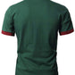 GNRSPTY Mens Short Sleeve Polo Shirts Classic Giraffe Embroidery Tennis T-Shirt,Green,XXL