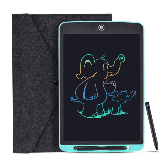 LCD Writing Tablet, 12 Inch Colorful Digital ewriter Electronic Graphics Tablet Portable Board Handwriting Drawing Tablet Pad for Kids Adults Home School Office (blue-12")