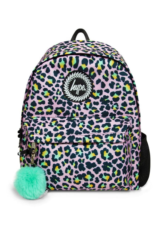 Hype Unisex Kid's Disco Leopard Backpack, Multi, One Size