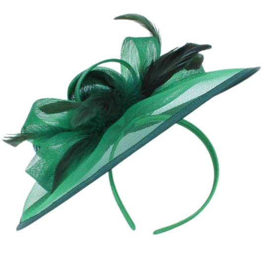 Topkids Accessories Fascinator for Women - Elegant Wedding Fascinators with Headband, Perfect Hair Accessory for Wedding Guests (Green)