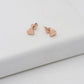 Ted Baker Harly Tiny Heart Stud Earrings For Women (Rose Gold)