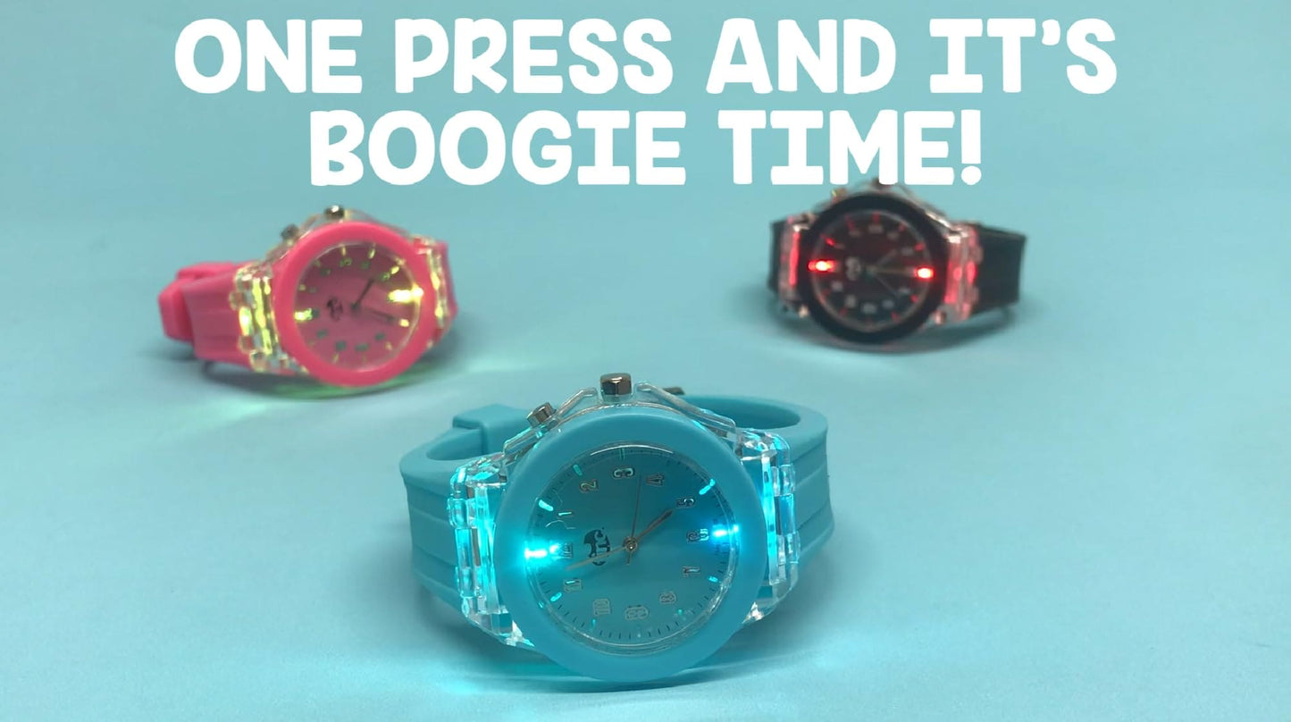 Tinc Boogie LED Flashing Analogue Watch BOOWATBL