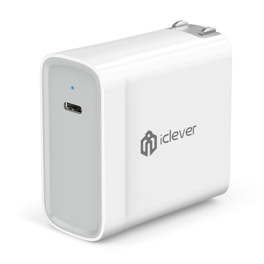 [USB C PD Charger] iClever 45W USB Type C Power Delivery 2.0 Wall Charger for MacBook Pro, Nintendo Switch, iPhone X /8 /8 Plus, Pixel C, MOTO Z, HuaWei Mate 10, Mate Book, Samsung Notebook and More