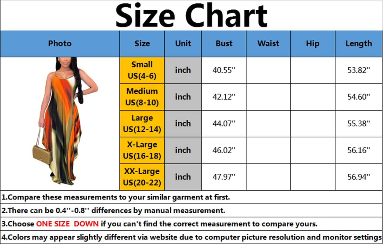 BessCops Summer Maxi Dresses for Women 2024 Plus Size Sundresses Casual Fashion Sleeveless Loose Long Sexy Dress with Pockets Orange