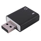 Haopeuk 5X 7.1-Channel Aluminum Alloy USB Sound Card Computer External Sound Card USB7.1 Sound Card Analog Sound Card