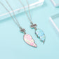 Dacitiery 2 Pcs Puzzle Heart Necklace Best Friend Necklace Alloy Pendant Friendship Jewellery Gift For Girls Women Graduation Birthday Gift