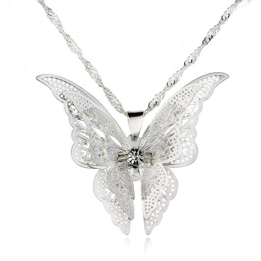 Premium Quality 1 PC Butterfly Necklace Pendant Chain for Women Lady Girl