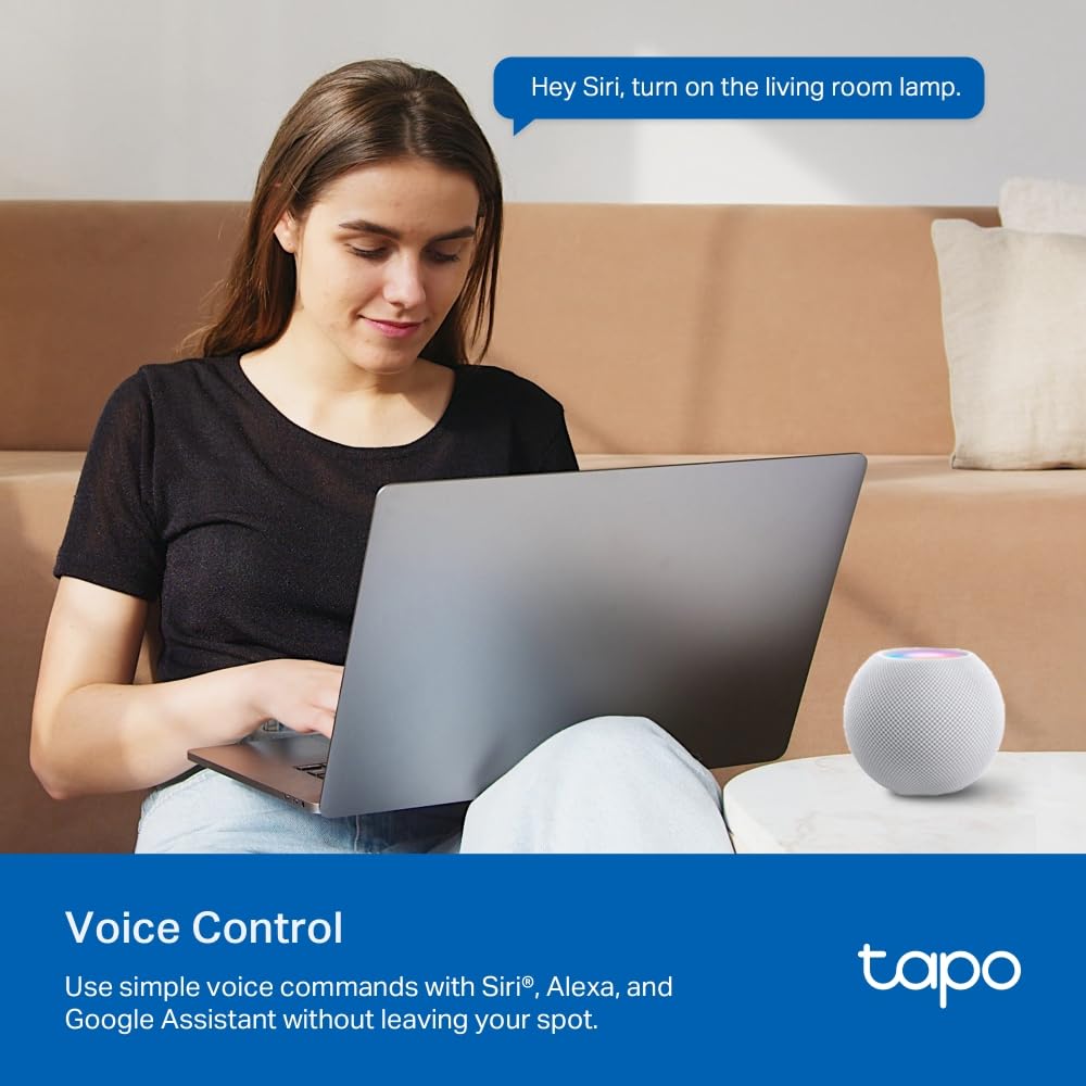 Tapo WiFi App Control Smart Plug, Energy Monitoring & MATTER Compatible Alexa Plug, Works with Alexa, Google, Apple HomeKit, Smart things, Device Sharing, Smart Plugs That Work With Alexa (Tapo P110M)