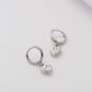 Ted Baker Hanniy Crystal Heart Huggie Hoop Earrings For Women (Silver/Crystal)