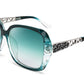 FEISEDY Classic Polarized Women Sunglasses Sparkling Composite Frame B2289