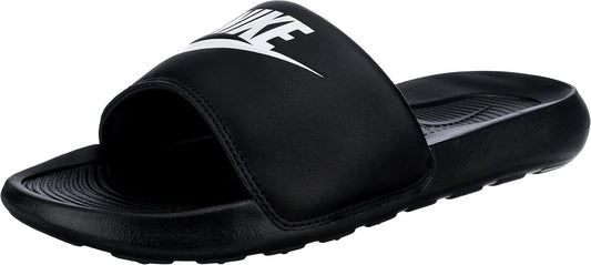 NIKE Men's Victori One Slide Trail Running Shoe, Black White Black, 9 UK