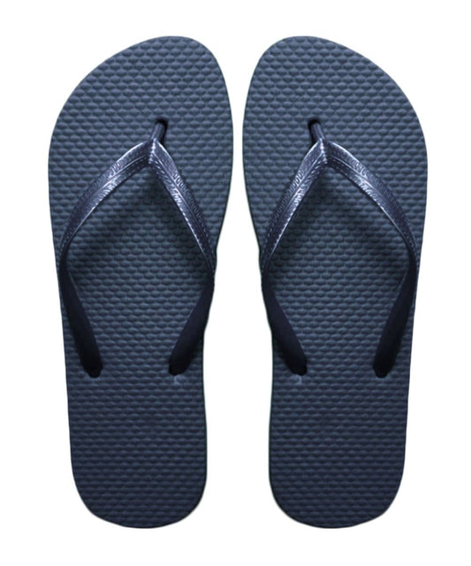 SUGAR ISLAND® UNISEX LADIES GIRLS MENS SUMMER BEACH FLIP FLOP POOL SHOES-NAVY-5/6