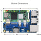 Waveshare Pi Zero to Raspberry Pi 3 Model B/B+ Adapter, Onboard 4-CH USB Interface, 100M Ethernet Port and HDMI Port, Alternative for Raspberry Pi 3B/B+, Support Pi Zero and Zero 2W