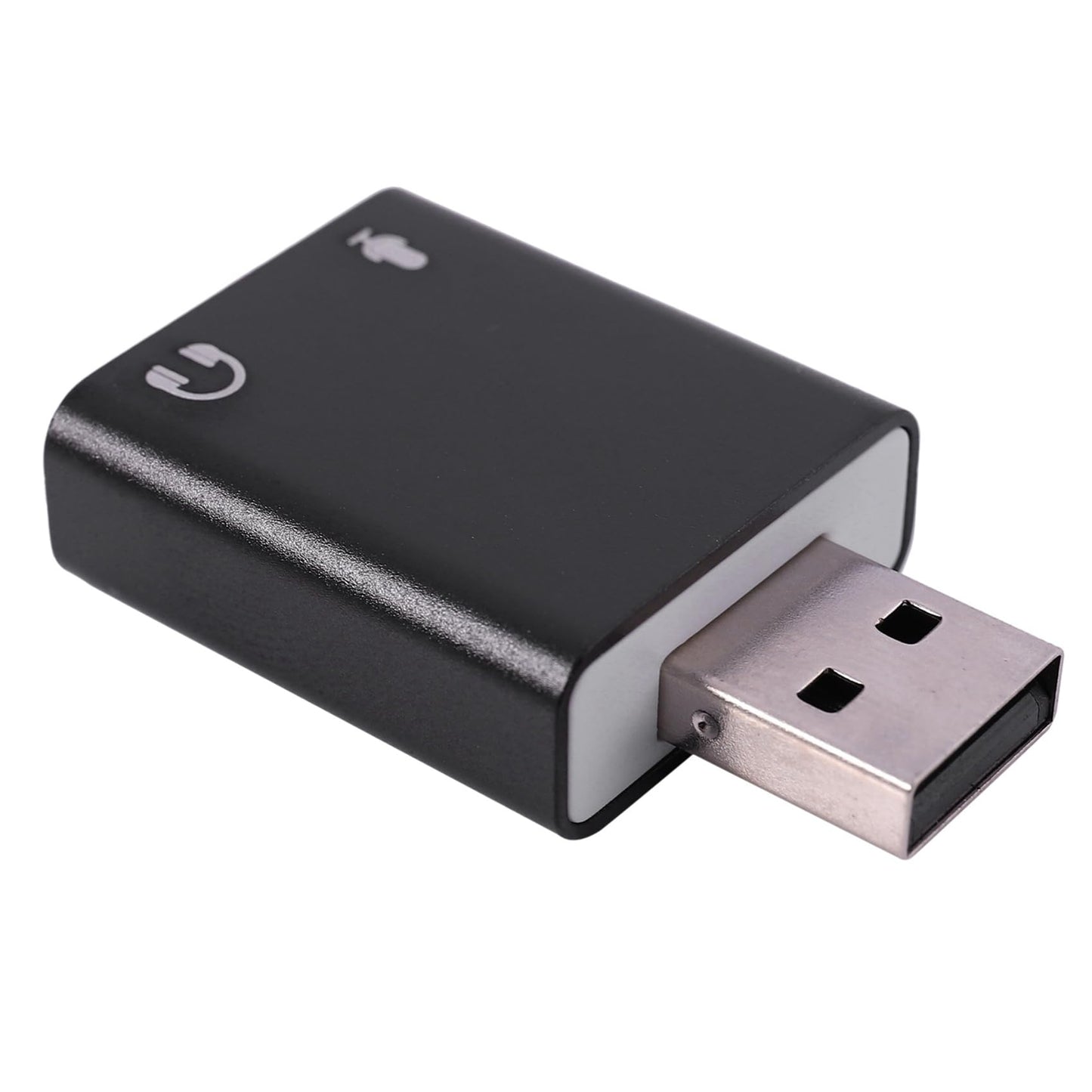 Haopeuk 5X 7.1-Channel Aluminum Alloy USB Sound Card Computer External Sound Card USB7.1 Sound Card Analog Sound Card