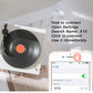 Annadue Vinyl Record Player Style Bluetooth Speaker,Mini Bluetooth 5.0 Wireless Speaker,Old Fashioned Classic Style Cute Speaker,Loud Volume,Bluetooth/AUX/Memory Card Input(White)