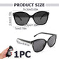 Polarized Sunglasses for Women, UV400 Protection, Stylish Metal Decorated Ultra-Light Cat-Eye Sunglasses, Black, HD Vision, Glare Blocking, Anti-UV Ladies Eyewear