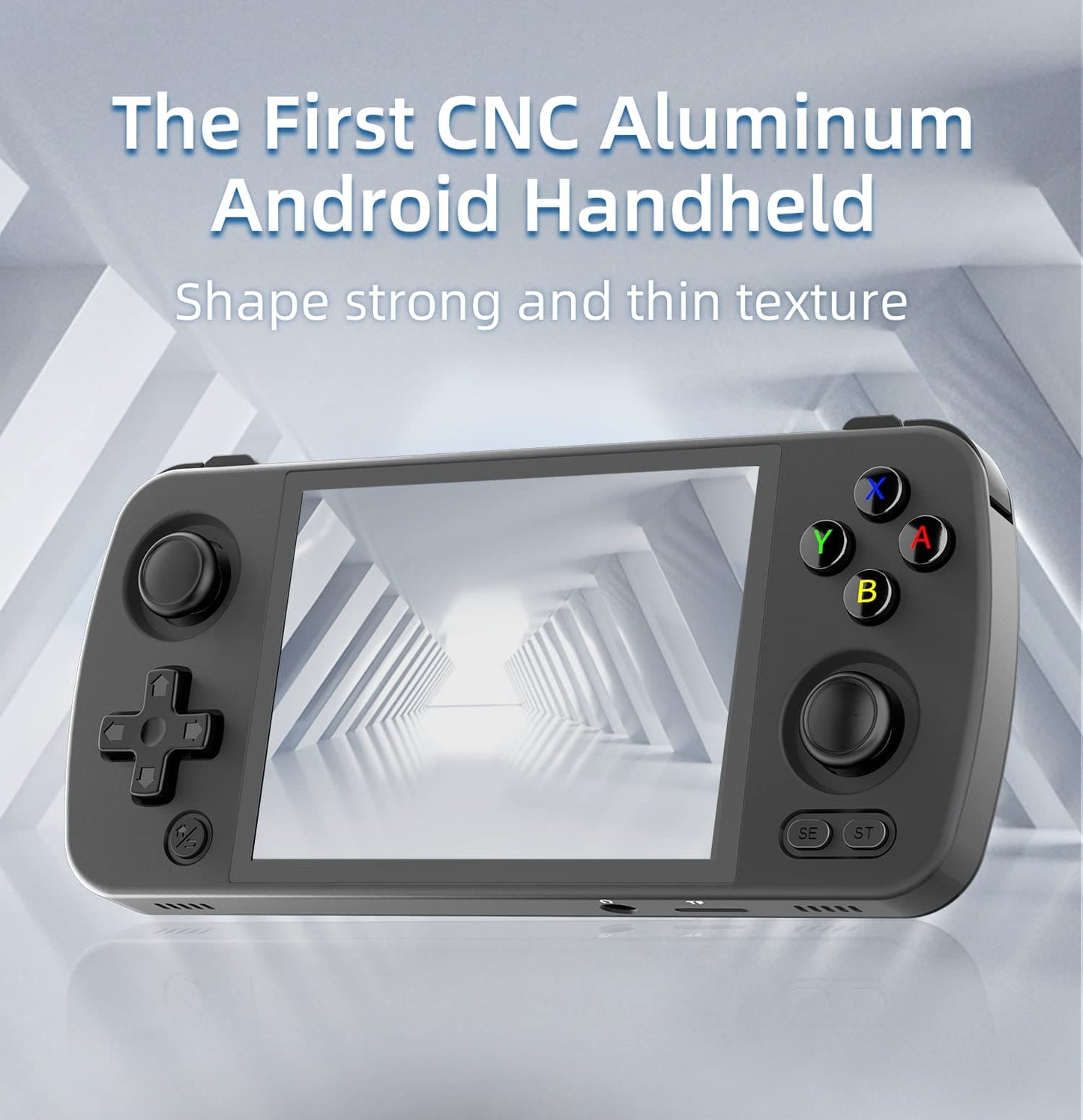 RG405M Pocket Retro Handheld Game Console - Aluminum Alloy CNC - Android 12 System - Supports Google Play - 4.0 Inch IPS Touch Screen with - 128G TF Card 3172 Games - 4500 mAH Battery