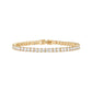 PAVOI 14K Gold Plated 3mm Cubic Zirconia Classic Tennis Bracelet | Gold Bracelets for Women | Size 6.5-7.5 Inch