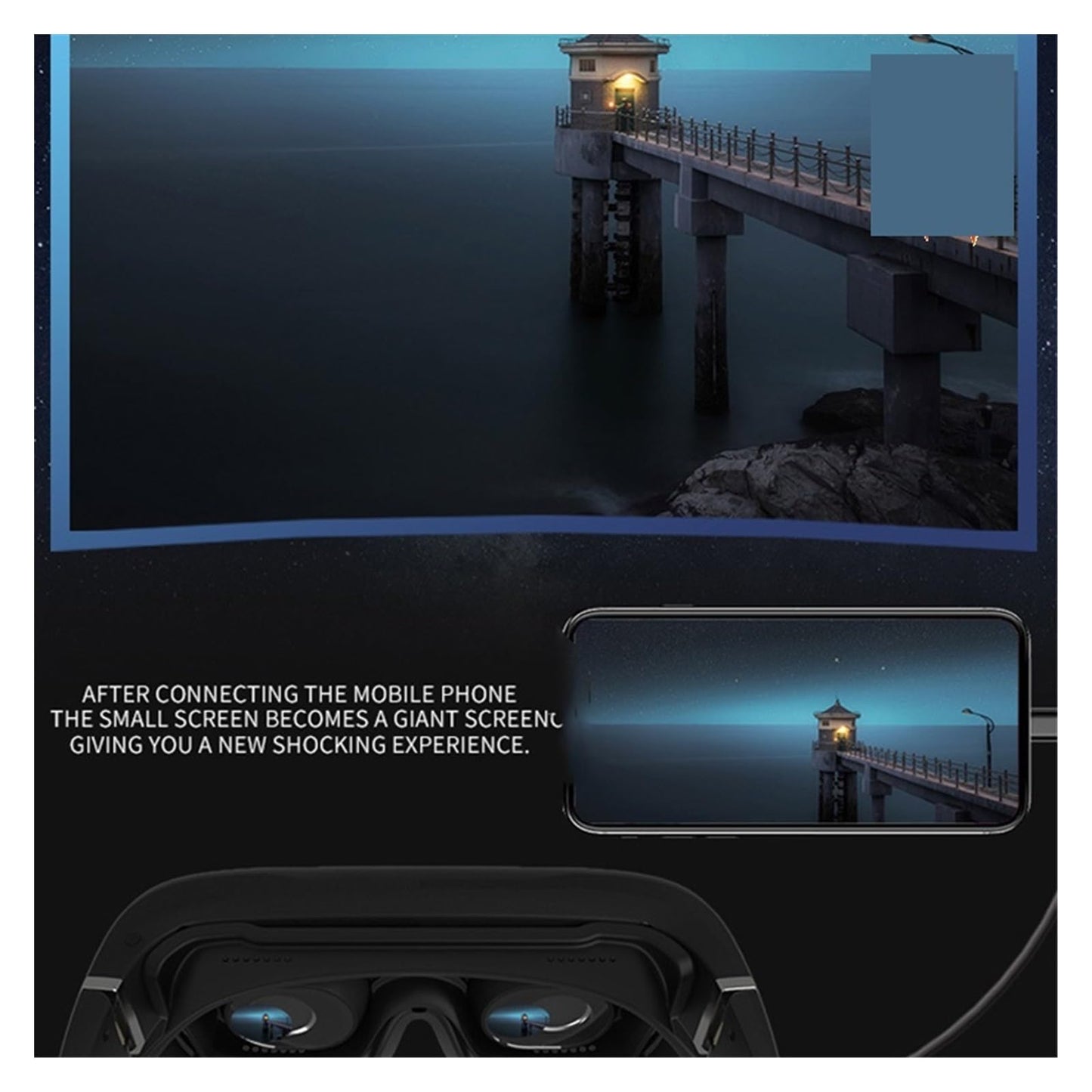 SilteD Virtual Wide Screen Video Glasses Eye Glasses,3D Vr Smartglasses, Smart Android Glasses