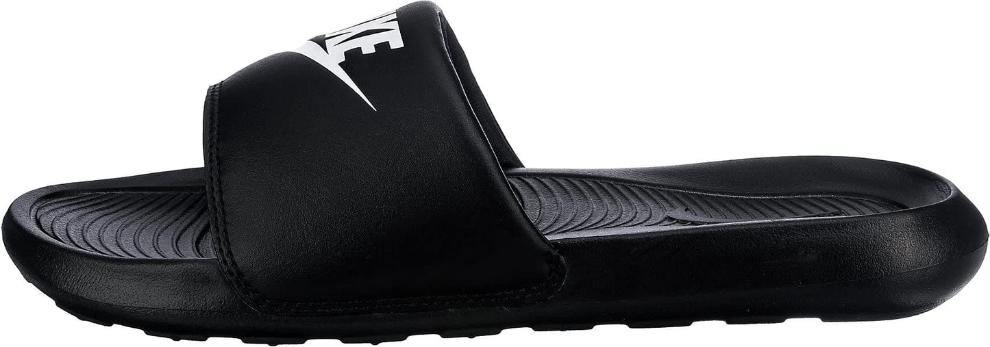 NIKE Men's Victori One Slide Trail Running Shoe, Black White Black, 9 UK