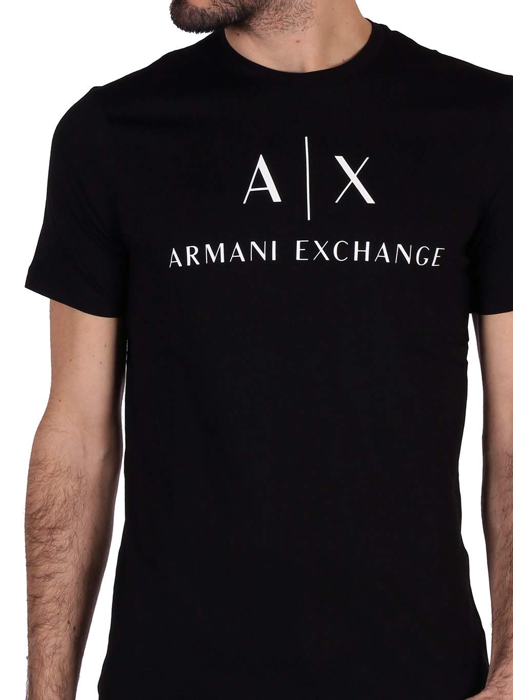 Armani Exchange Men's 8nztcj T Shirt, Black, M UK