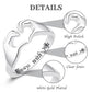 Okdance Hug Rings for Women Teen Girls Always with You Adjustable Ring Silver Couple Promise Hugging Ring for Daughter Mother Sister Wife Girlfriend Grandmother