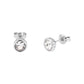 Ted Baker Sinaa Crystal Stud Earrings For Women (Silver/Crystal)