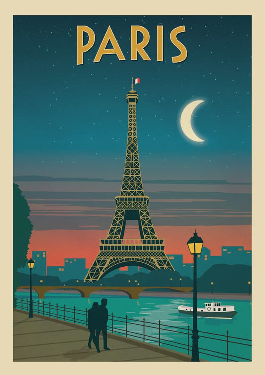 Vintage Art Décor Paris travel Poster Wall Art A3 & A4 Print