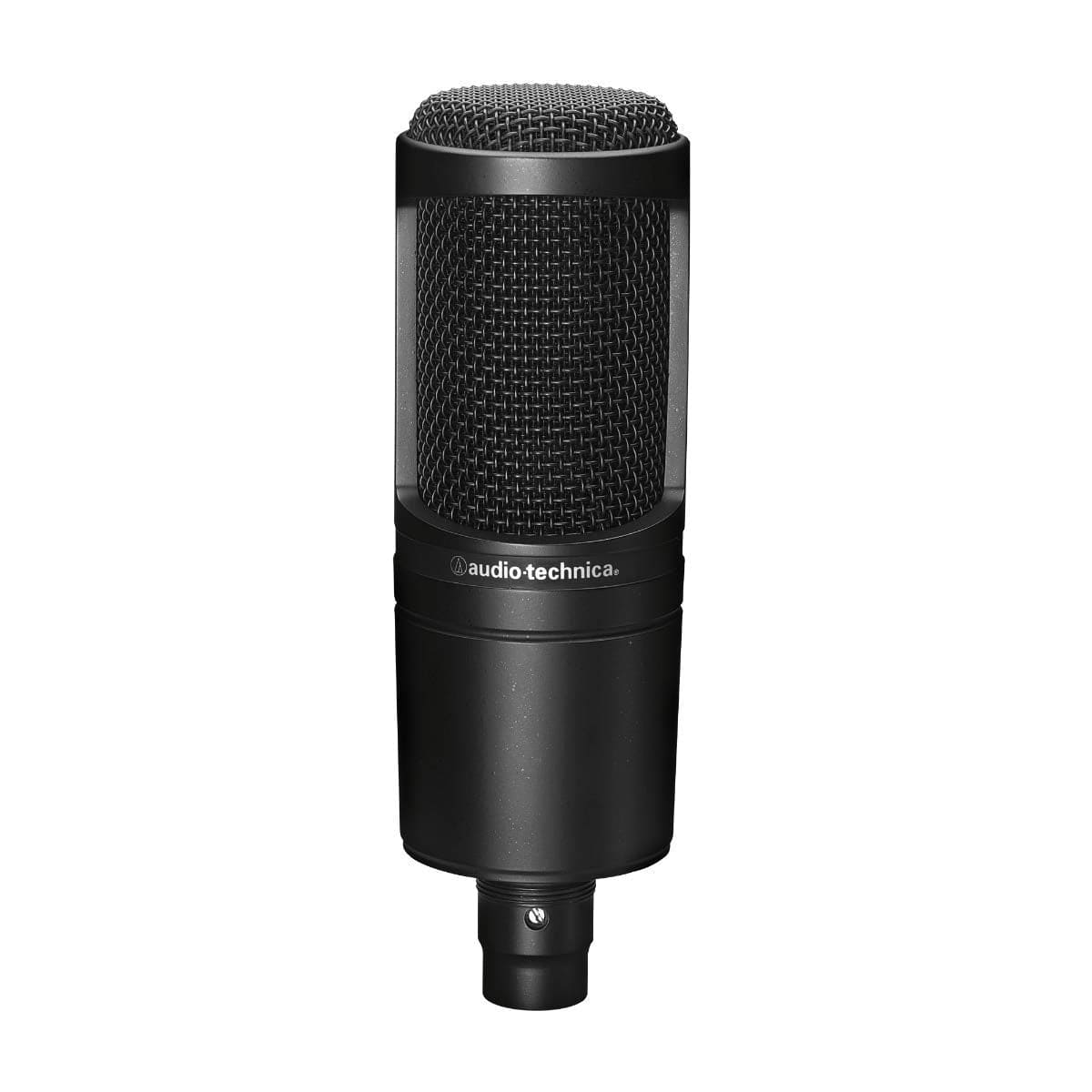 Audio-Technica AT2020 Cardioid Condenser Studio XLR Microphone, Ideal for Project/Home Studio Applications,Black