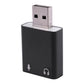 Haopeuk 5X 7.1-Channel Aluminum Alloy USB Sound Card Computer External Sound Card USB7.1 Sound Card Analog Sound Card