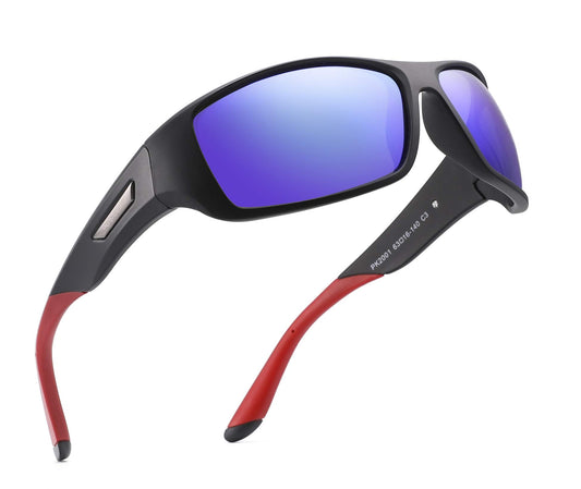 PUKCLAR Polarised Sports Sunglasses for Men Women Running Cycling Fishing Driving Golf TR90 Frame