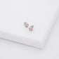 Ted Baker Sinaa Crystal Stud Earrings For Women (Silver/Pink Crystal)