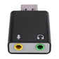 Haopeuk 5X 7.1-Channel Aluminum Alloy USB Sound Card Computer External Sound Card USB7.1 Sound Card Analog Sound Card