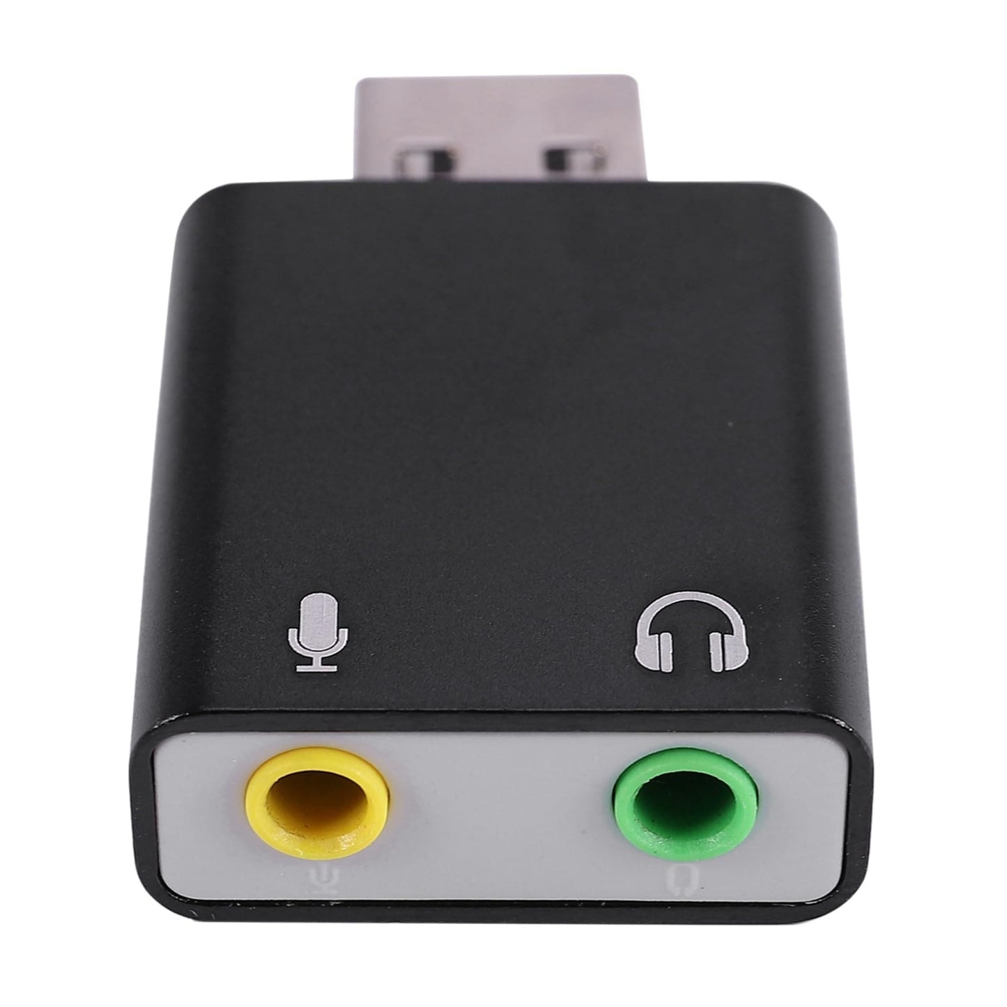 Haopeuk 5X 7.1-Channel Aluminum Alloy USB Sound Card Computer External Sound Card USB7.1 Sound Card Analog Sound Card