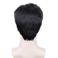 Creamily Mens Wig Short Male Black Wig Handsome Men's Daily Costume Synthetic Full Wigs Mens Fancy Dress Cosplay Halloween wig