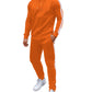 COOFANDY Orange Sweatsuits Men Sweatsuits 2 Piece Activewear Hoodie Sweat Suit Jogging Gym Sweatsuit Training Set (Orange XL)