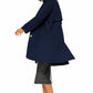 Orolay Women's Trench Coat Single-Breasted Mid Long Classic Lapel Windproof Slim Outerwear Coats Navy M