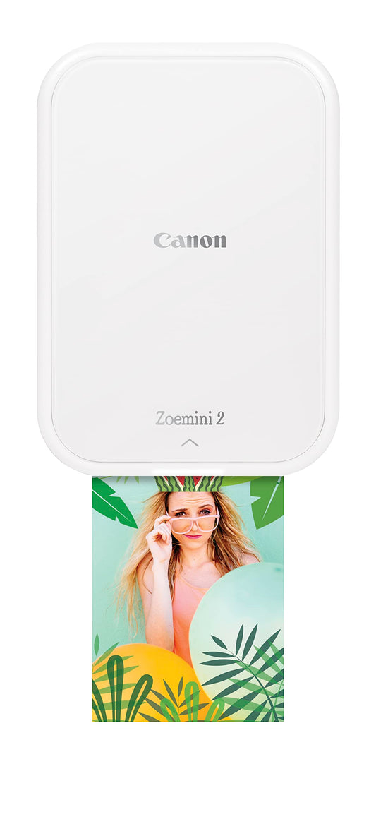 Canon Zoemini 2 Printing Kit: Capture & Create Anywhere - Compact Portable Photo Printer - Bluetooth 5.0 - Fast USB-C Charging for On-the-Go Adventures, Pearl White