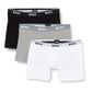 BOSS Mens Trunk 3P Power Three-Pack of Logo-Waistband Trunks in Stretch Cotton