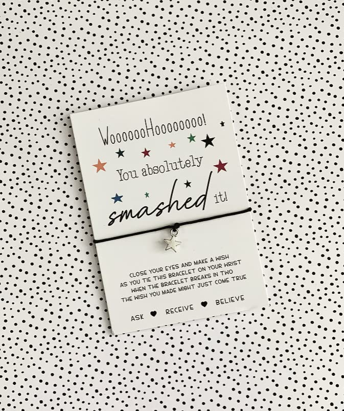 You smashed it gift | Passing exams gift | New job gift | You smashed it wish bracelet