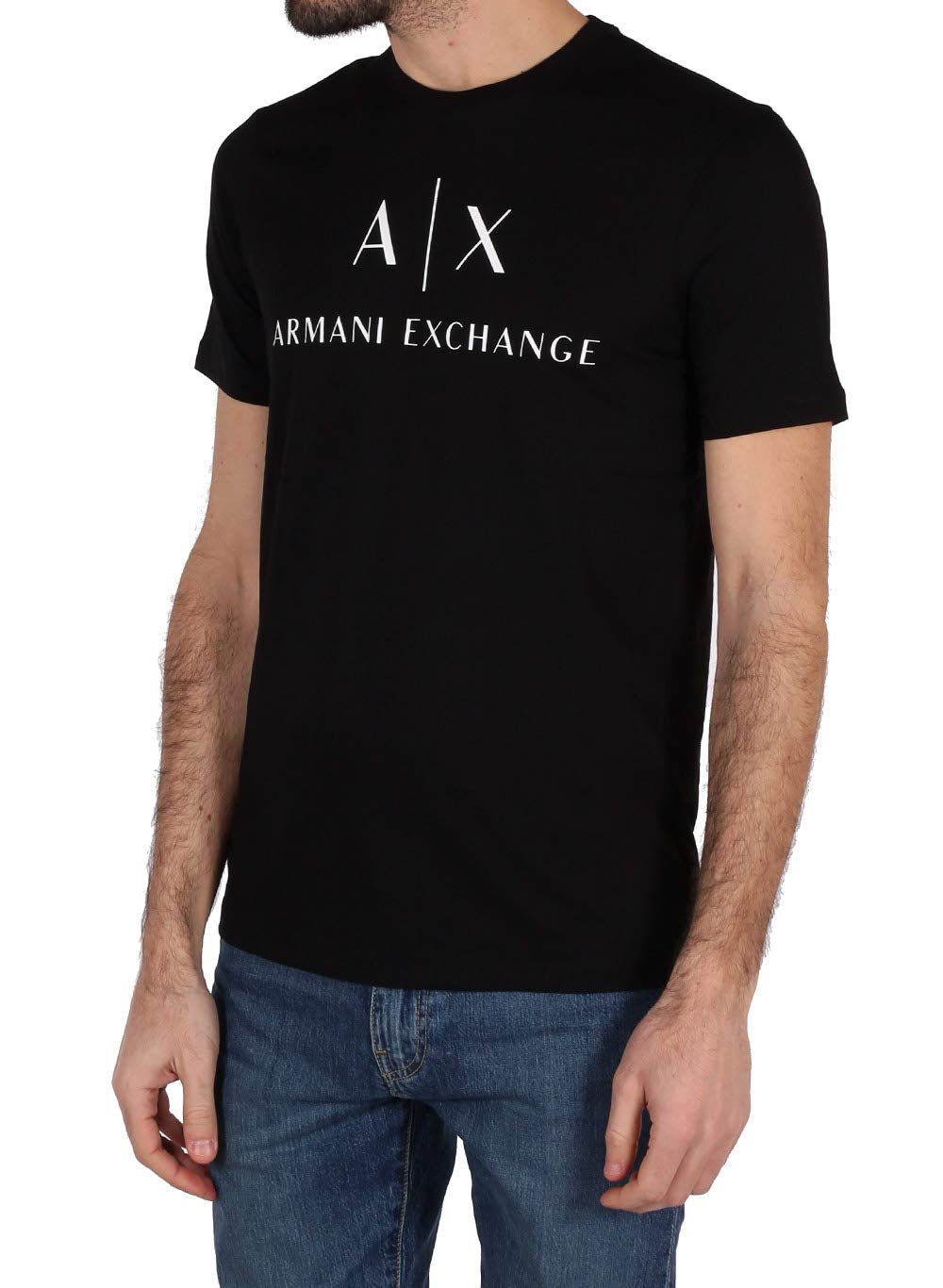 Armani Exchange Men's 8nztcj T Shirt, Black, M UK