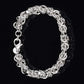 Women's Fashion 925 Sterling Silver Bracelet Bangle Chain Banquet Jewelry Gift for Girls Women