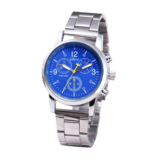 Singular-Point Men Watches Sale Clearance, Blue-Ray Glass Neutral Quartz Simulates Wrist Epidermal Leather Strap Watch