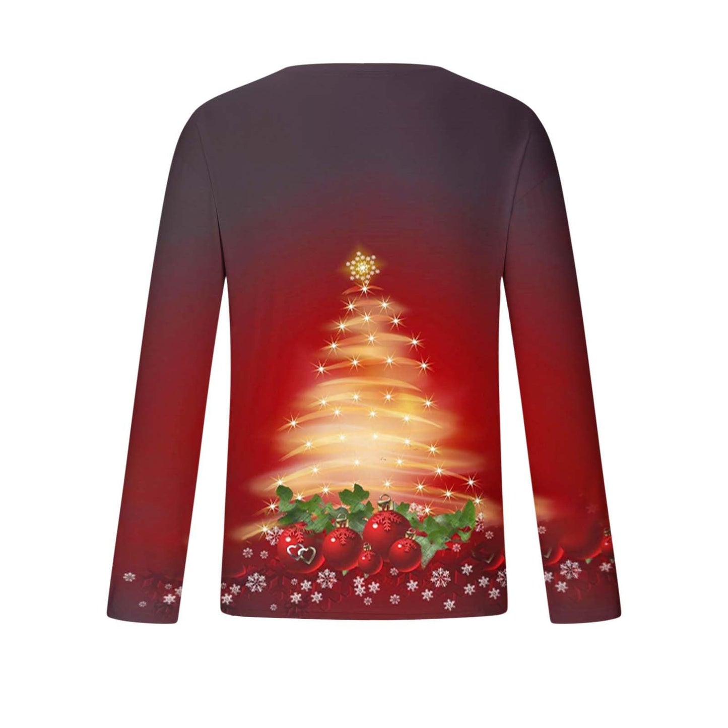 Christmas T Shirts Men UK Sale, Santa Claus Tshirt Christmas Tree Tops Casual Long Sleeve Xmas Pullover Crewneck Shirt Funny Ugly Sweatshirt Loose Fit Top Soft Comfortable Tees Plus Size M-4XL