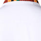 LucMatton Men's African Printed Patchwork Design Short Sleeve Button up Shirt Traditional Dashiki White X-Large