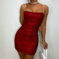 Sexy Sleeveless Dress for Club Night Women Sexy Sequins Wrap Sling Mini Dress Solid Open Back Club Party Short Dress