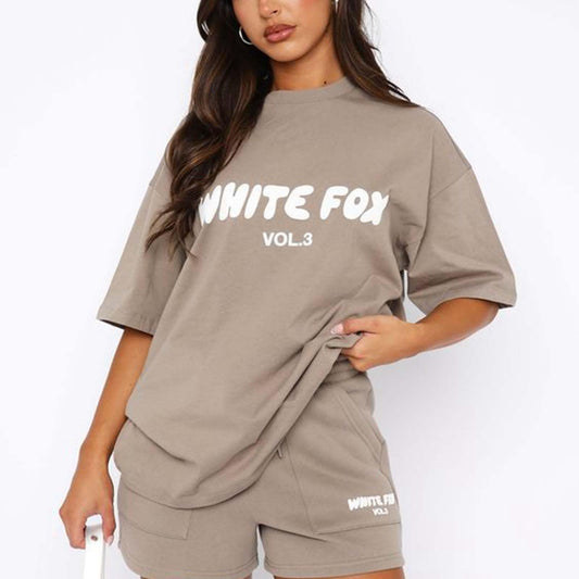 White Fox T Shirt Black of Friday Deals 2024 Oversized T Shirts for Women Trendy Summer Tops White Fox Tracksuit Girls Girls White Fox Hoodie White Fox